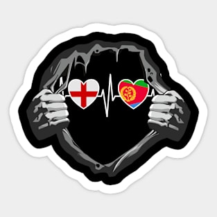 England And Eritrea Eritrean Flag Flags Sticker